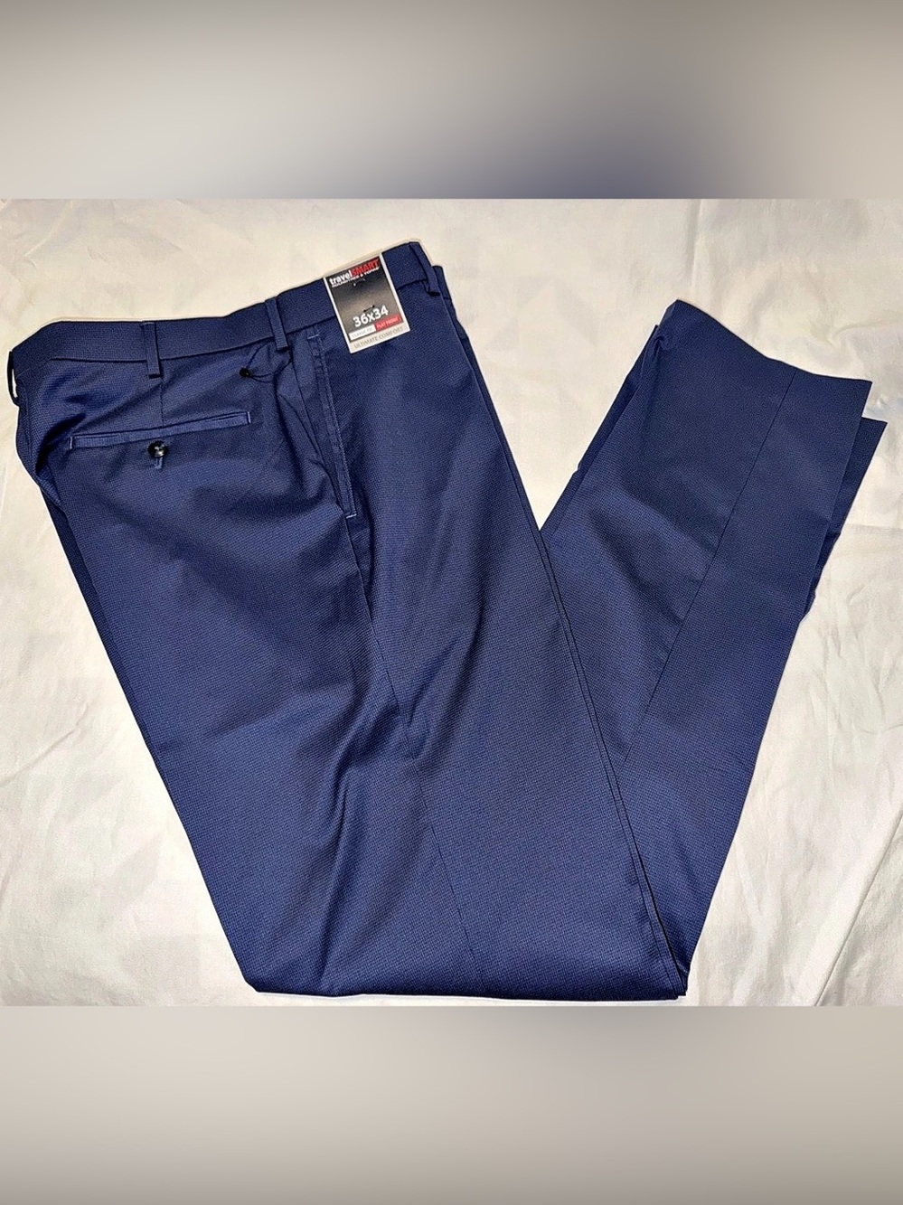 travelSMART Performance Pants Men's Navy Dress Pants Waist 36x34 NWT